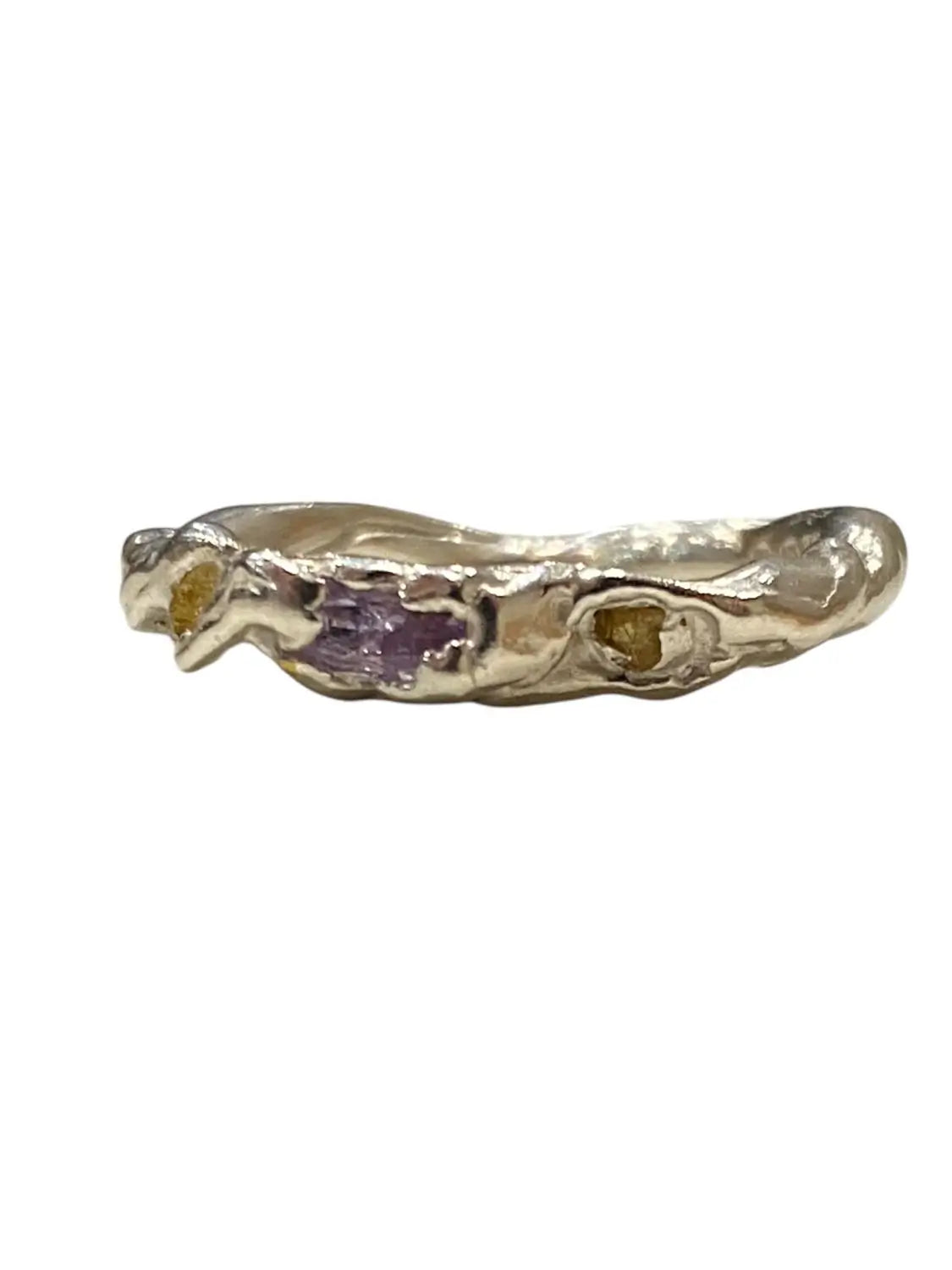 Three Gemstone Twisted Ring - Various Sizes & Styles homeware shops bristol gift shops bristol MitsyMay
