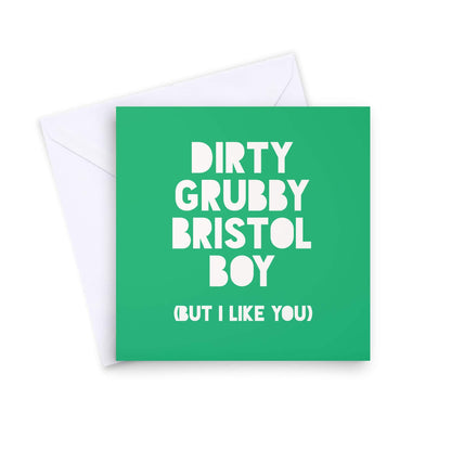 Greetings Card Dirty Grubby Bristol Boy Bristol Greetings Card (various designs) homeware shops bristol gift shops bristol Mustard Cuts