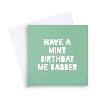 Greetings Card Have A Mint Birthday Me Babber Bristol Greetings Card (various designs) homeware shops bristol gift shops bristol Mustard Cuts
