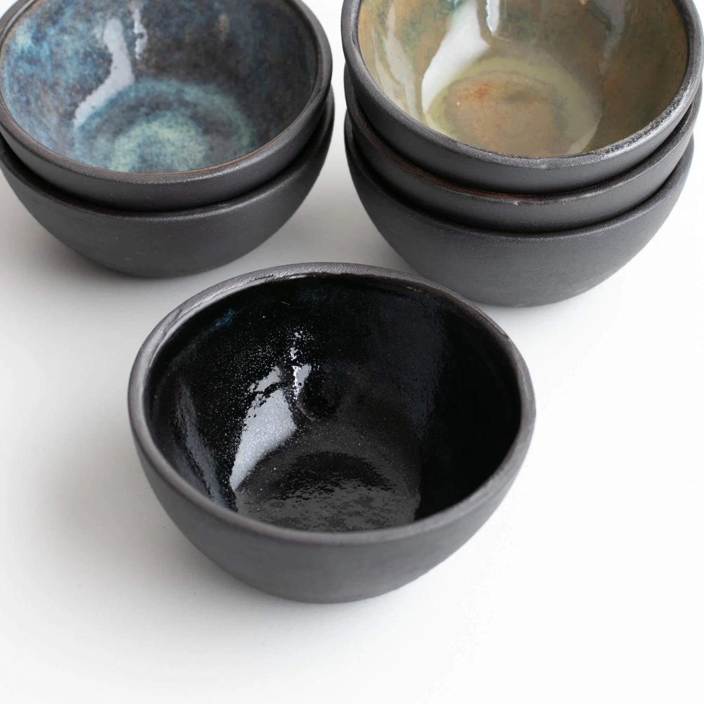 Handmade Bowls Ebony Blue Dip Bowl (Various Glazes) homeware shops bristol gift shops bristol Naked Clay Ceramics