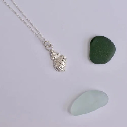 Jewellery Recycled Silver ‘Shell’ Necklace (various styles) homeware shops bristol gift shops bristol Nautilus Designs