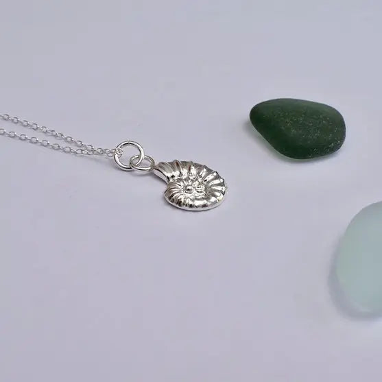 Jewellery Recycled Silver ‘Shell’ Necklace (various styles) homeware shops bristol gift shops bristol Nautilus Designs