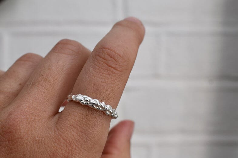 Recycled Silver Ring Recycled Silver 'Coral' Ring (Various Sizes) homeware shops bristol gift shops bristol Nautilus Designs