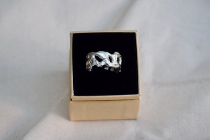 Recycled Silver Ring Recycled Silver 'FLOW' Ring (Various Sizes) homeware shops bristol gift shops bristol Nautilus Designs