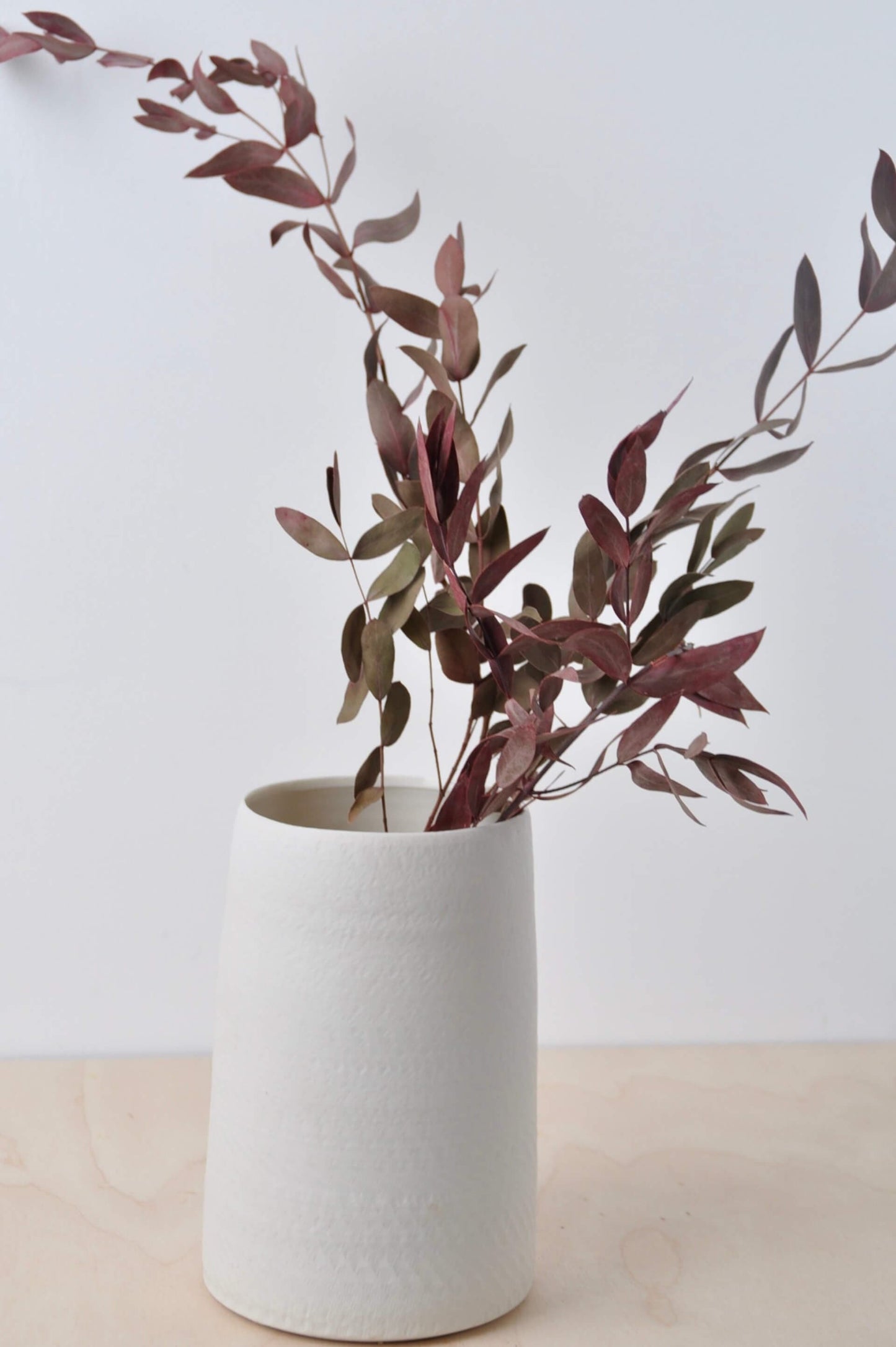 Vases Porcelain Vase with 'Chattering' Effect (various sizes) homeware shops bristol gift shops bristol Nicholas Dover Ceramics