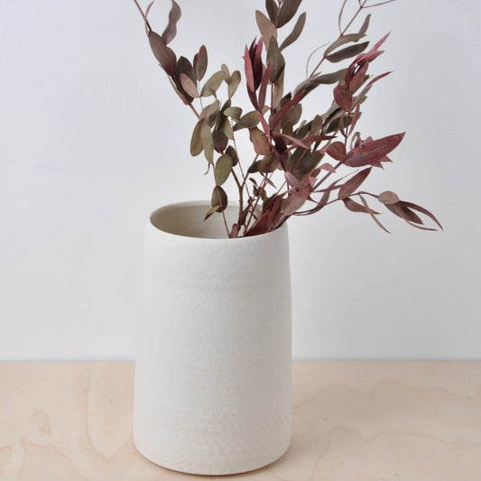 Vases Porcelain Vase with 'Chattering' Effect (various sizes) homeware shops bristol gift shops bristol Nicholas Dover Ceramics