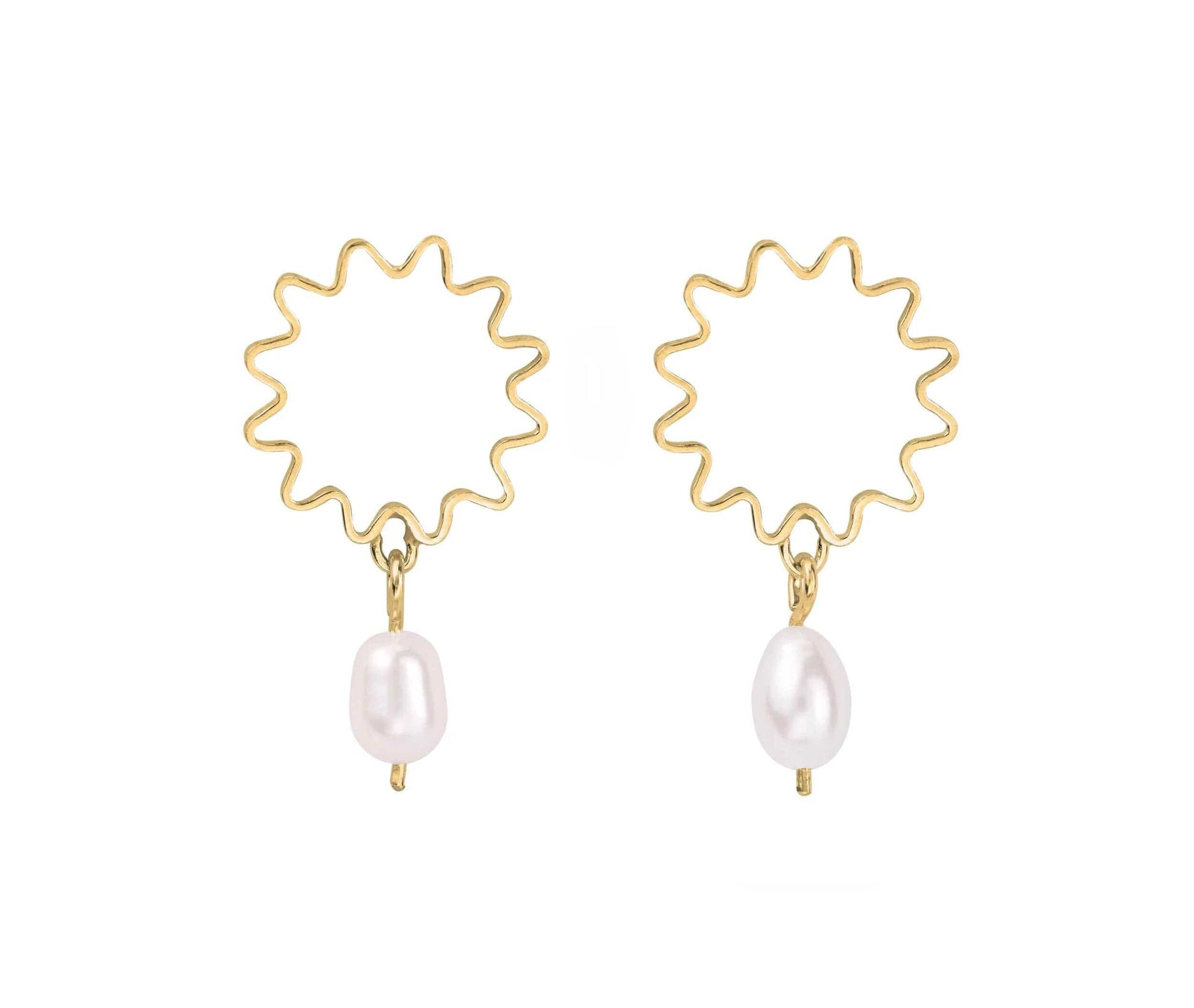 Earrings 18ct Gold Vermeil Mini Pearl Studs - Recycled Silver or Gold Vermeil homeware shops bristol gift shops bristol Olivia Taylor