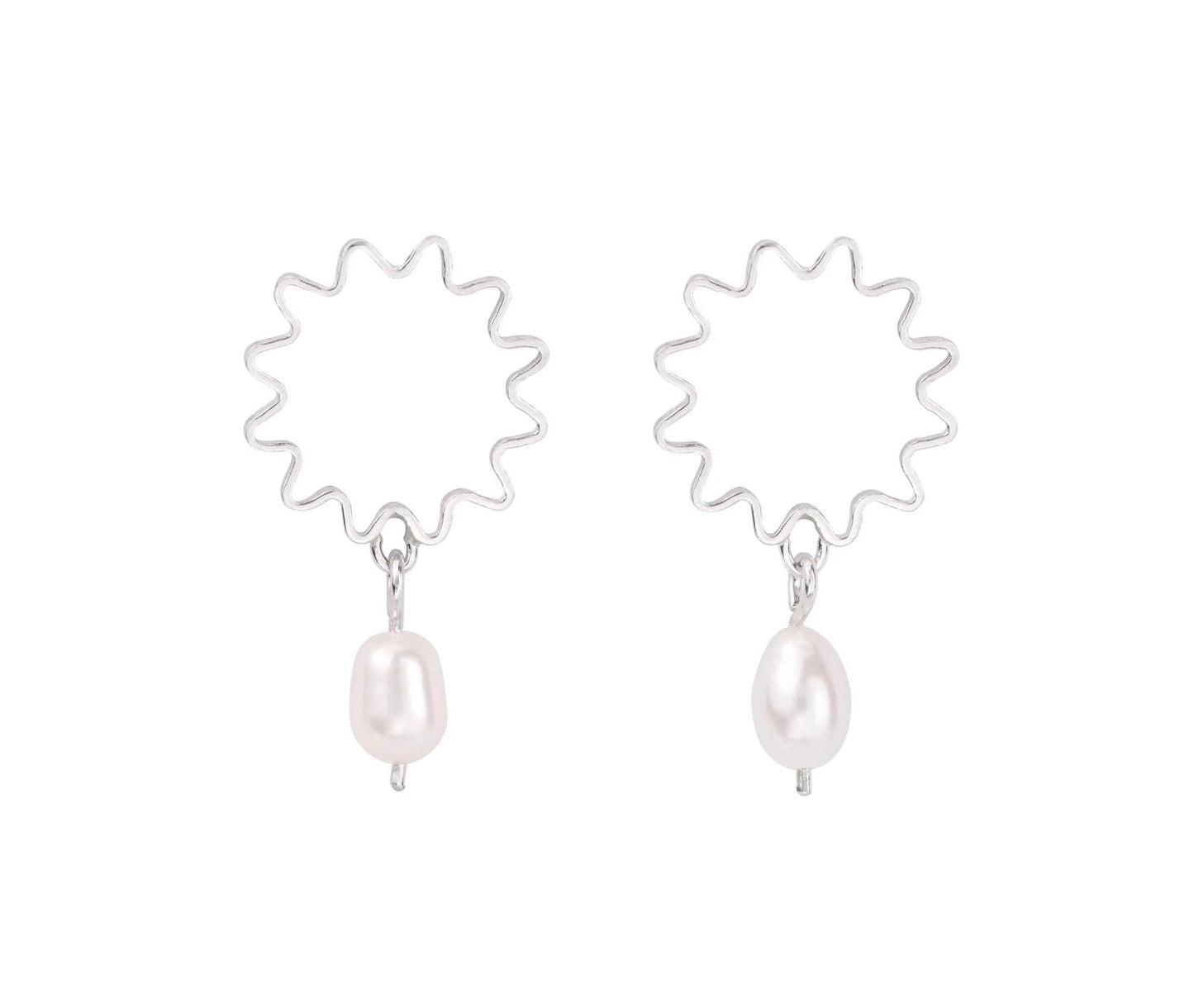 Earrings Mini Pearl Studs - Recycled Silver or Gold Vermeil homeware shops bristol gift shops bristol Olivia Taylor