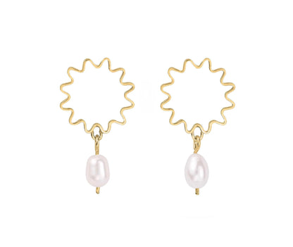 Earrings Mini Pearl Studs - Recycled Silver or Gold Vermeil homeware shops bristol gift shops bristol Olivia Taylor