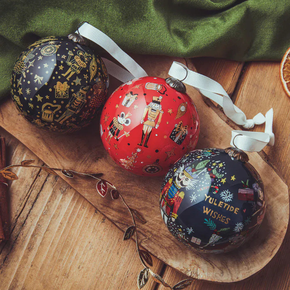 Bauble Hand Painted Glass Bauble - 'Nutcracker'  (various colours available) homeware shops bristol gift shops bristol Other Lovely Things