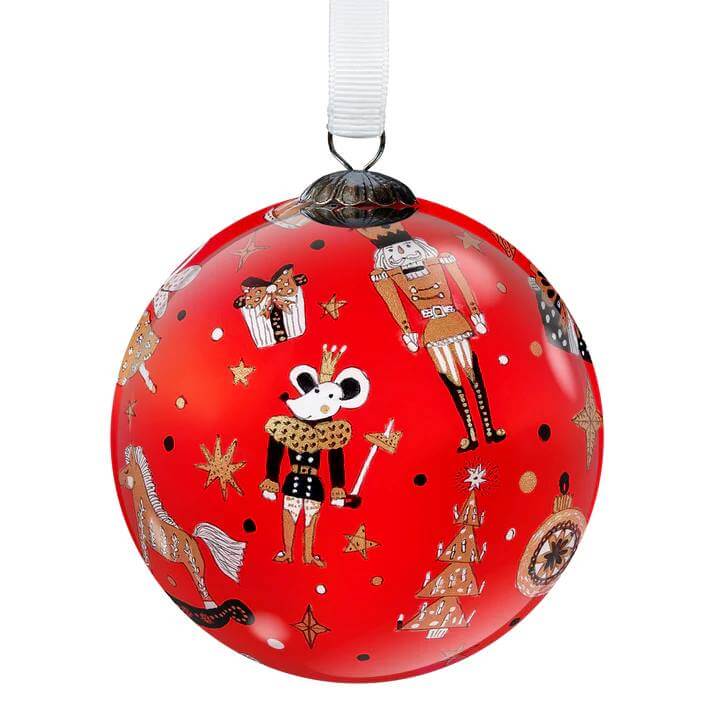 Bauble Red or Blue and Gold Nutcracker Bauble homeware shops bristol gift shops bristol Other Lovely Things