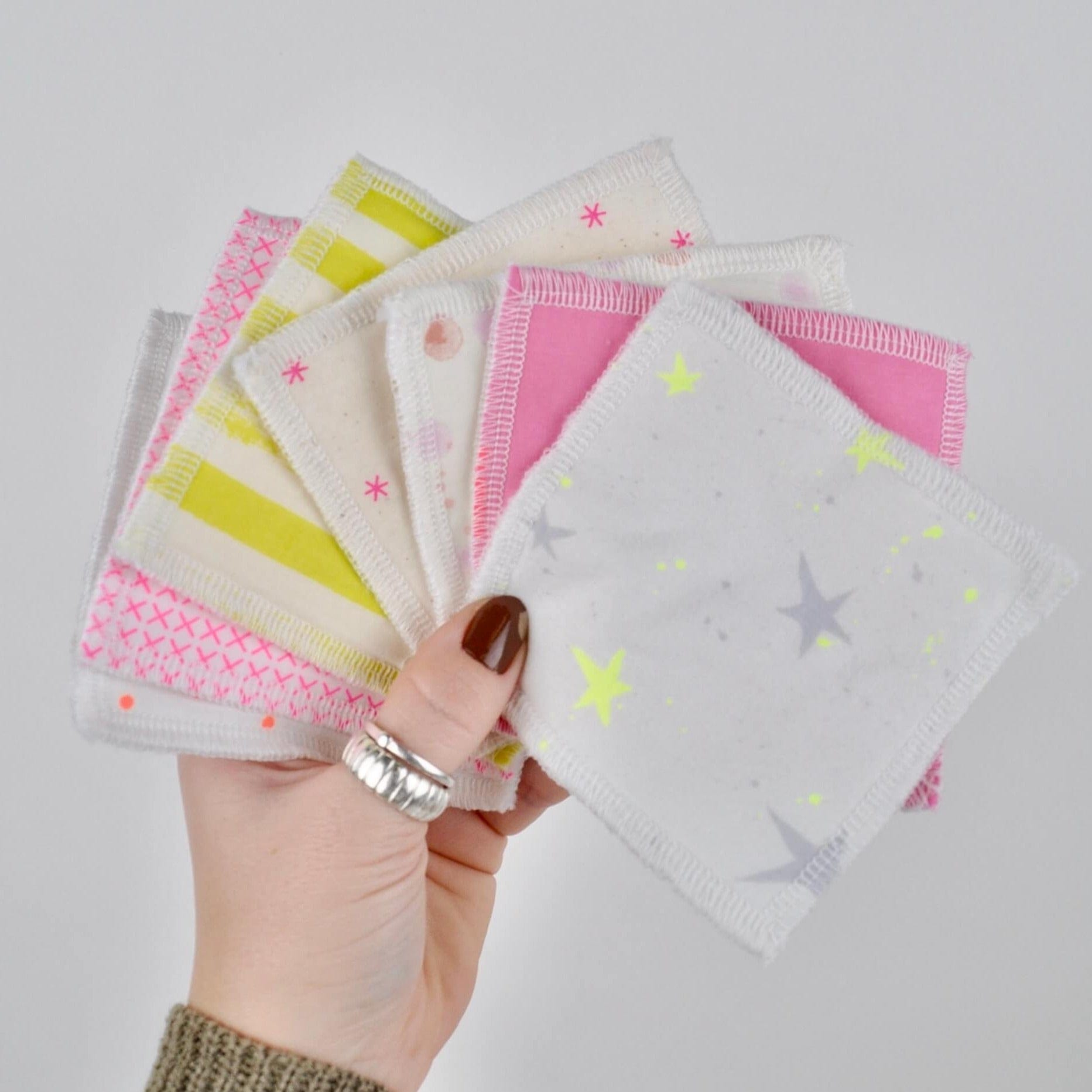 Face Wipes Reusable Face Cloths - Neon homeware shops bristol gift shops bristol Pip & Lil