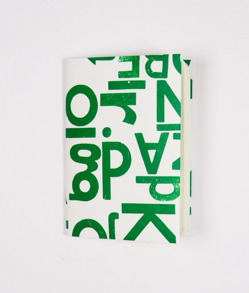 Notebook Cover Hand Printed A6 Notebook (various colours) homeware shops bristol gift shops bristol Princetown Press