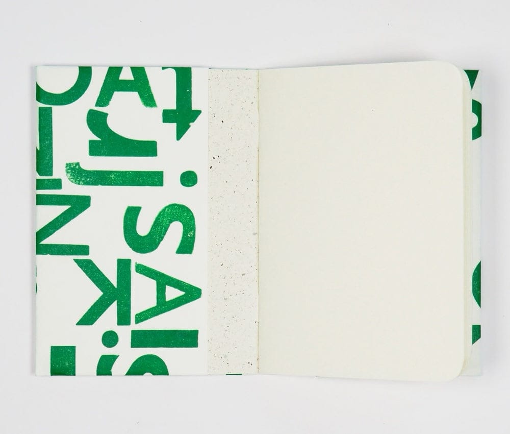 Notebook Cover Hand Printed A6 Notebook (various colours) homeware shops bristol gift shops bristol Princetown Press