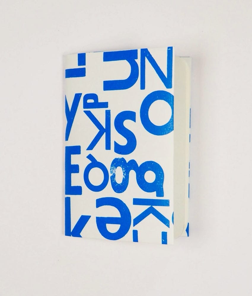 Notebook Cover Hand Printed A6 Notebook (various colours) homeware shops bristol gift shops bristol Princetown Press