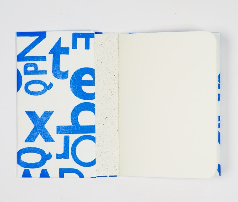 Notebook Cover Hand Printed A6 Notebook (various colours) homeware shops bristol gift shops bristol Princetown Press