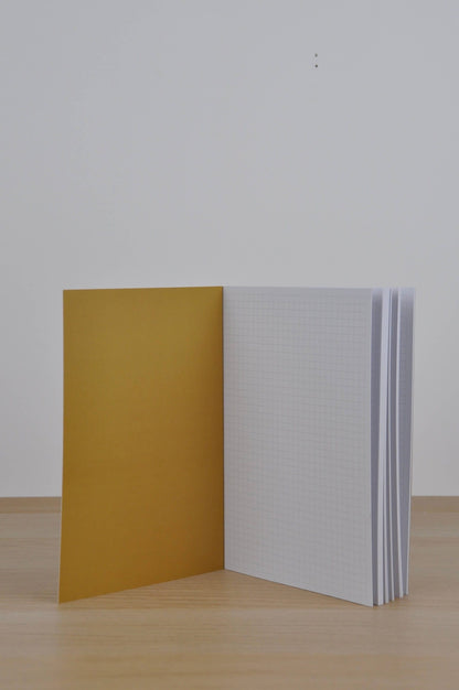 GRIDDED Notebook/Sketchbook with Mustard Yellow Cover homeware shops bristol gift shops bristol PRIOR SHOP