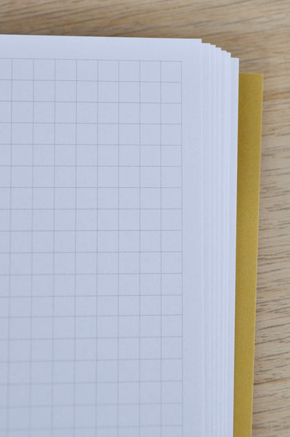 GRIDDED Notebook/Sketchbook with Mustard Yellow Cover homeware shops bristol gift shops bristol PRIOR SHOP
