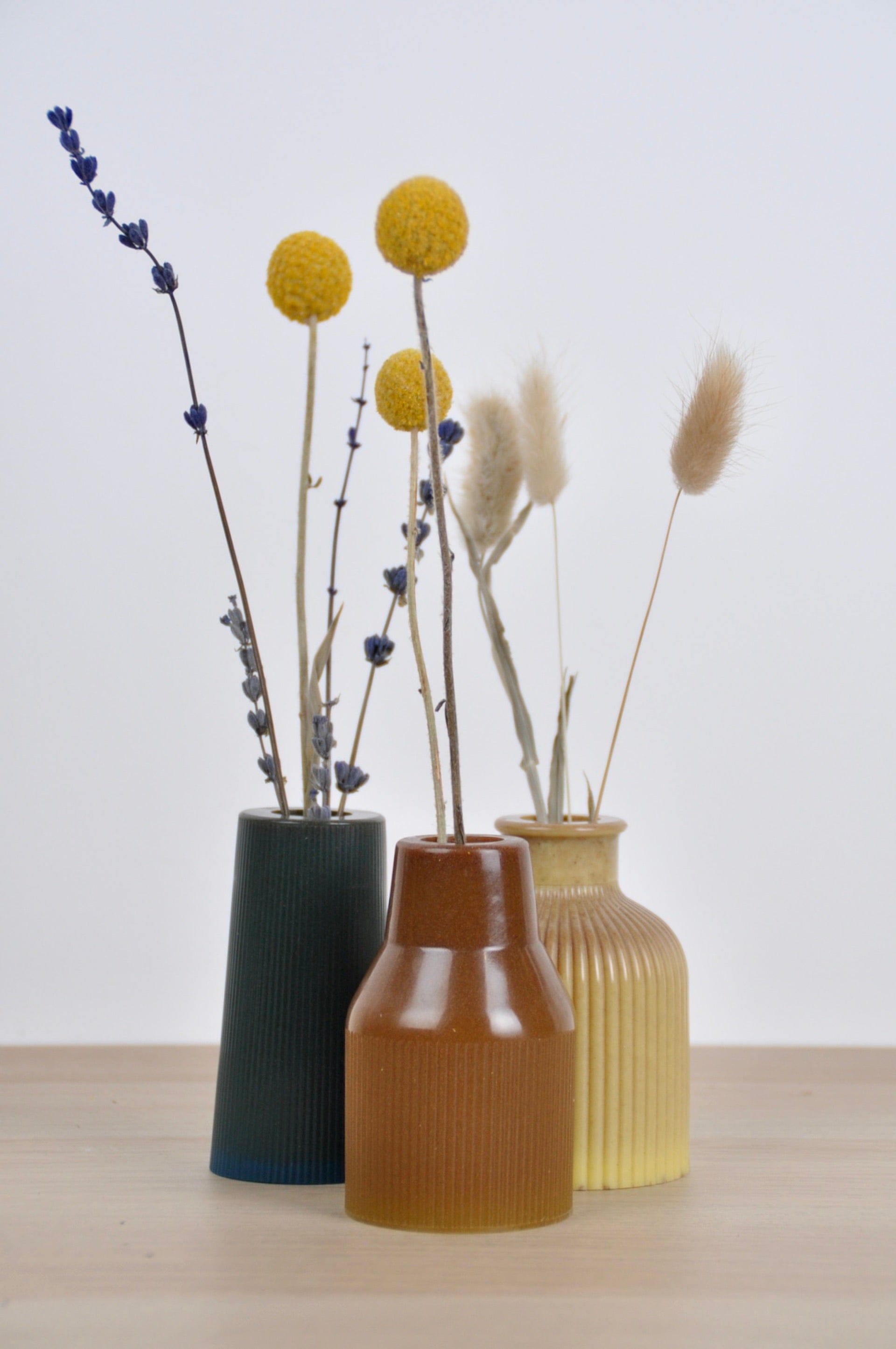 PRIOR SHOP Vase Dust & Plant Resin Small Vase - 'Mini Milk Bottle' - (various colours)