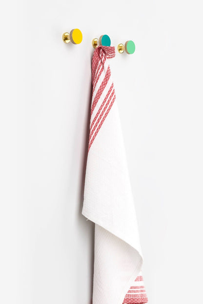 Birch & Brass Knob in White homeware shops bristol gift shops bristol Priormade