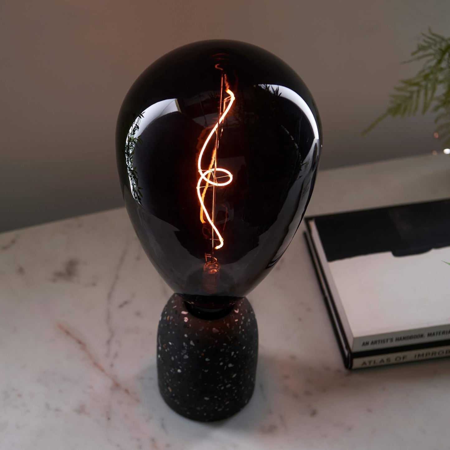 Black Tinted Glass LED Filament Bulb homeware shops bristol gift shops bristol PRIORMADE