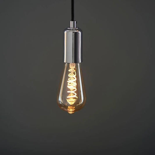 Bulb Amber Glass Teardrop Spiral Filament bulb (LED) homeware shops bristol gift shops bristol Priormade