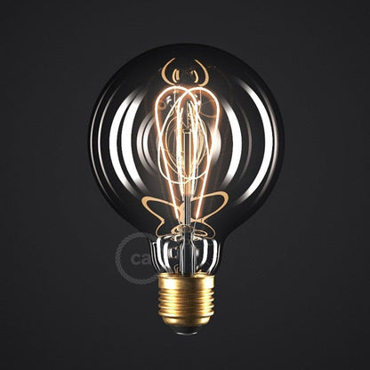 Bulb Curved Double Loop Bulb - Smokey (LED) homeware shops bristol gift shops bristol PRIORMADE