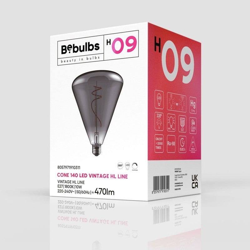 Bulb Science Cone Bulb - Smoked homeware shops bristol gift shops bristol PRIORMADE