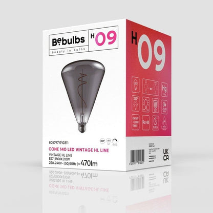 Bulb Science Cone Bulb - Smoked homeware shops bristol gift shops bristol PRIORMADE