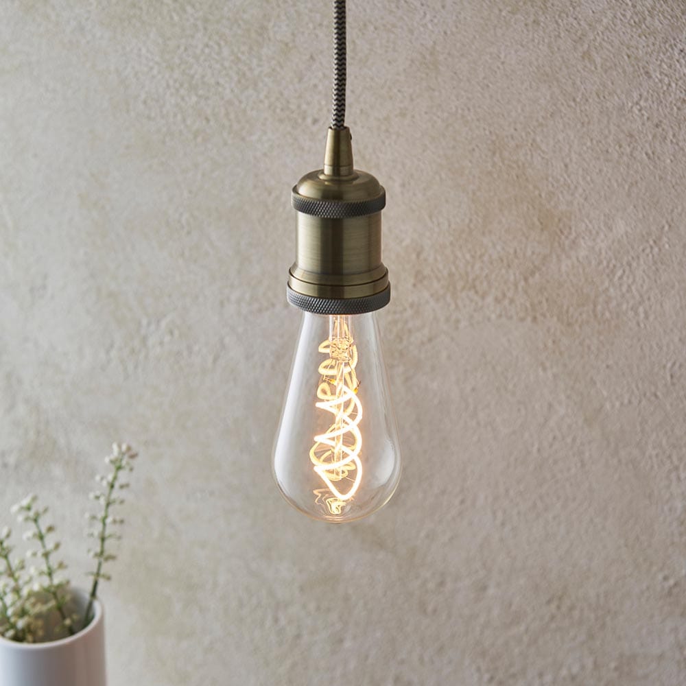 Bulb Teardrop Spiral Filament bulb (LED) homeware shops bristol gift shops bristol Priormade