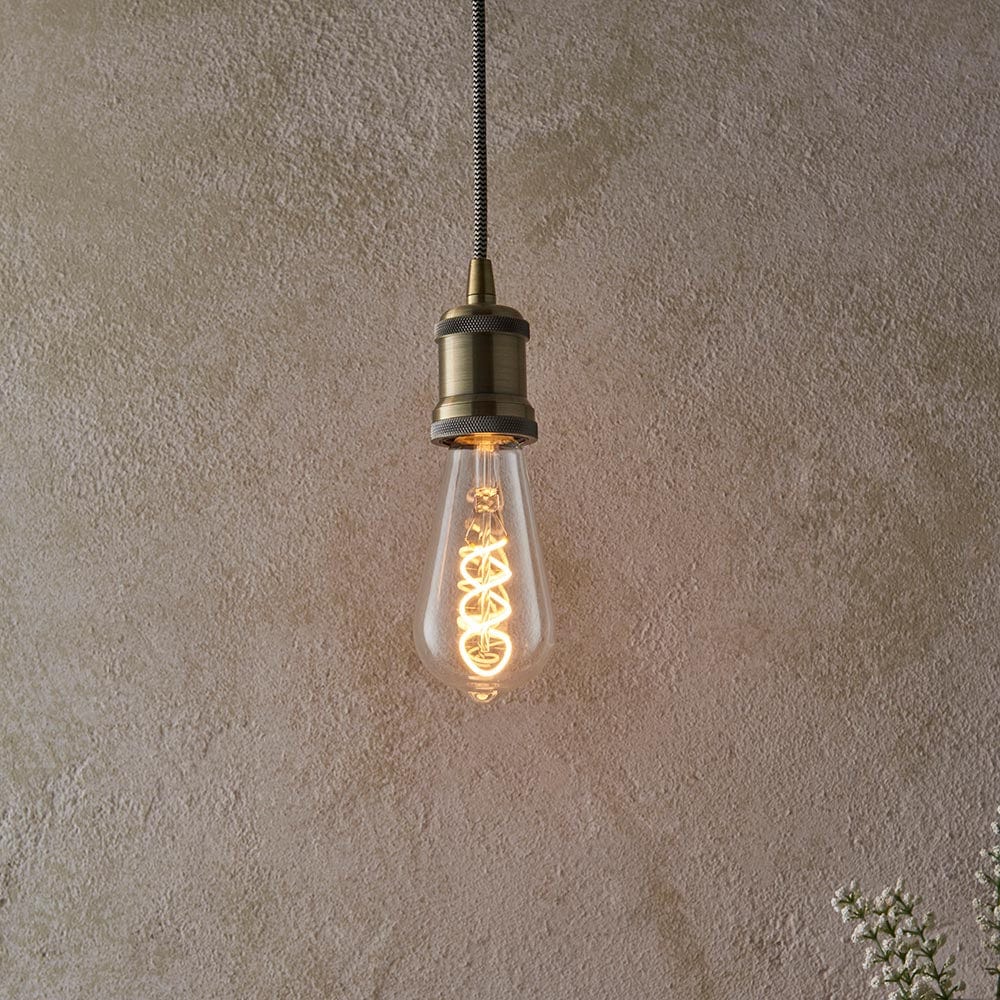Bulb Teardrop Spiral Filament bulb (LED) homeware shops bristol gift shops bristol Priormade