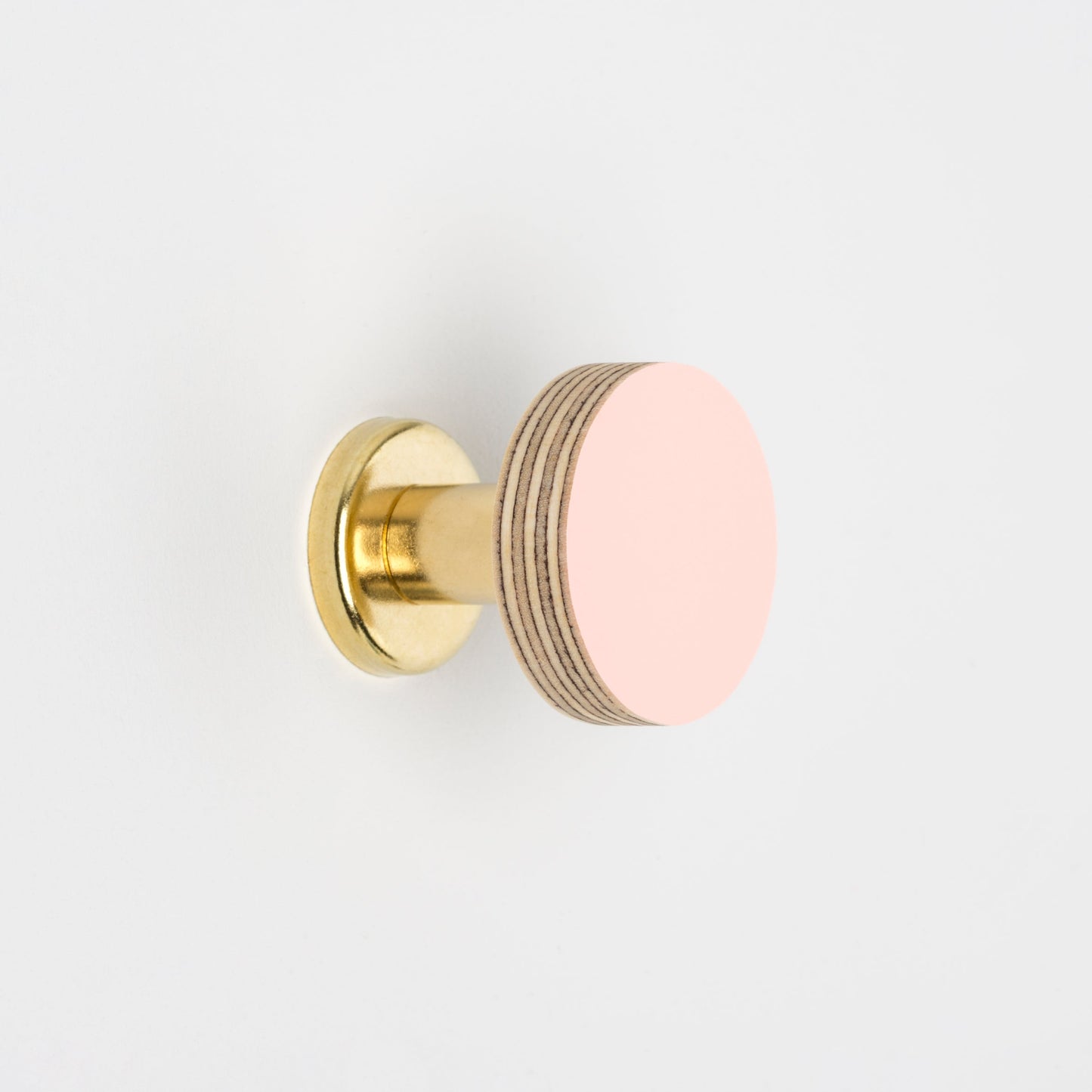 Cabinet Knob Birch & Brass Knob in Blush Pink homeware shops bristol gift shops bristol Priormade