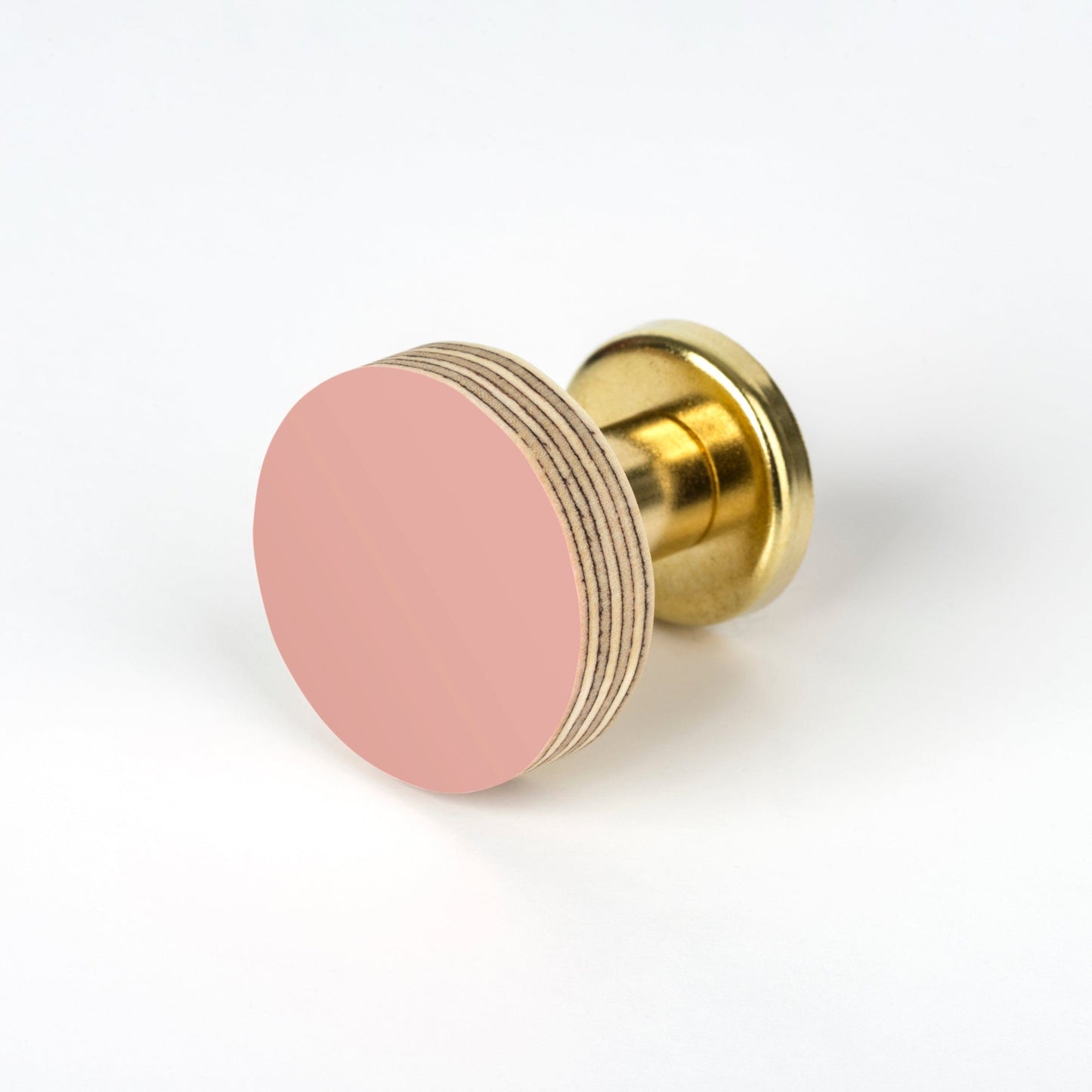 Cabinet Knob Birch & Brass Knob in Dusty Pink homeware shops bristol gift shops bristol Priormade