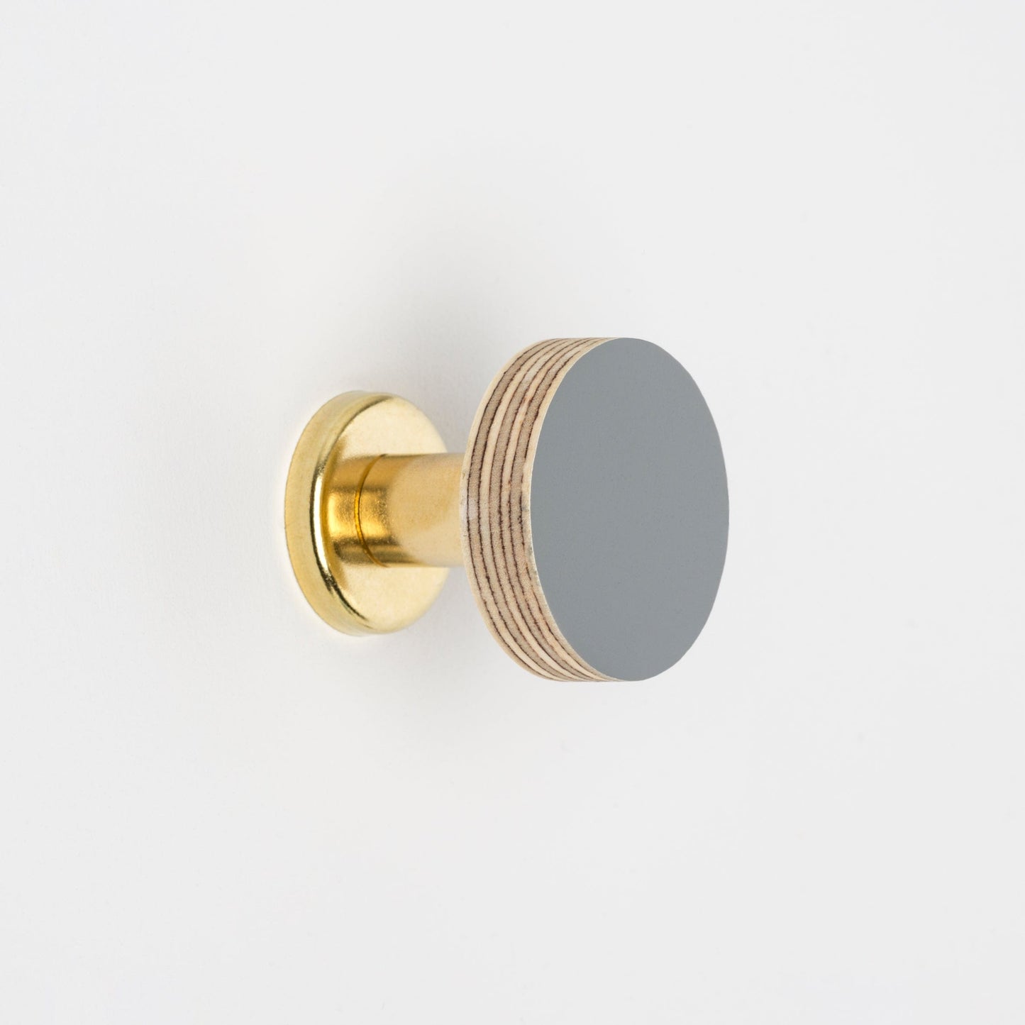 Cabinet Knob Birch & Brass Knob in Smoke Grey homeware shops bristol gift shops bristol Priormade