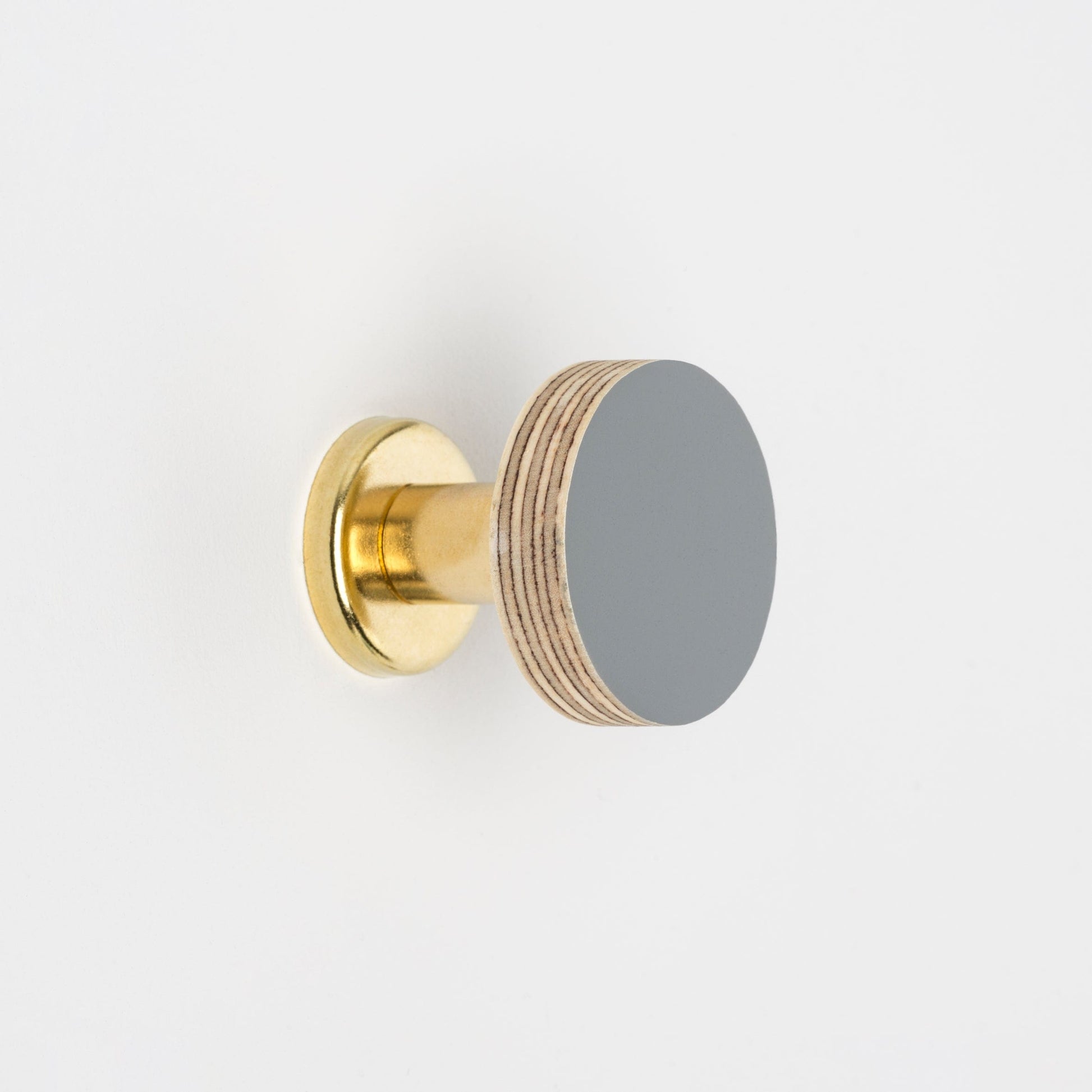 Cabinet Knob Birch & Brass Knob in Smoke Grey homeware shops bristol gift shops bristol Priormade