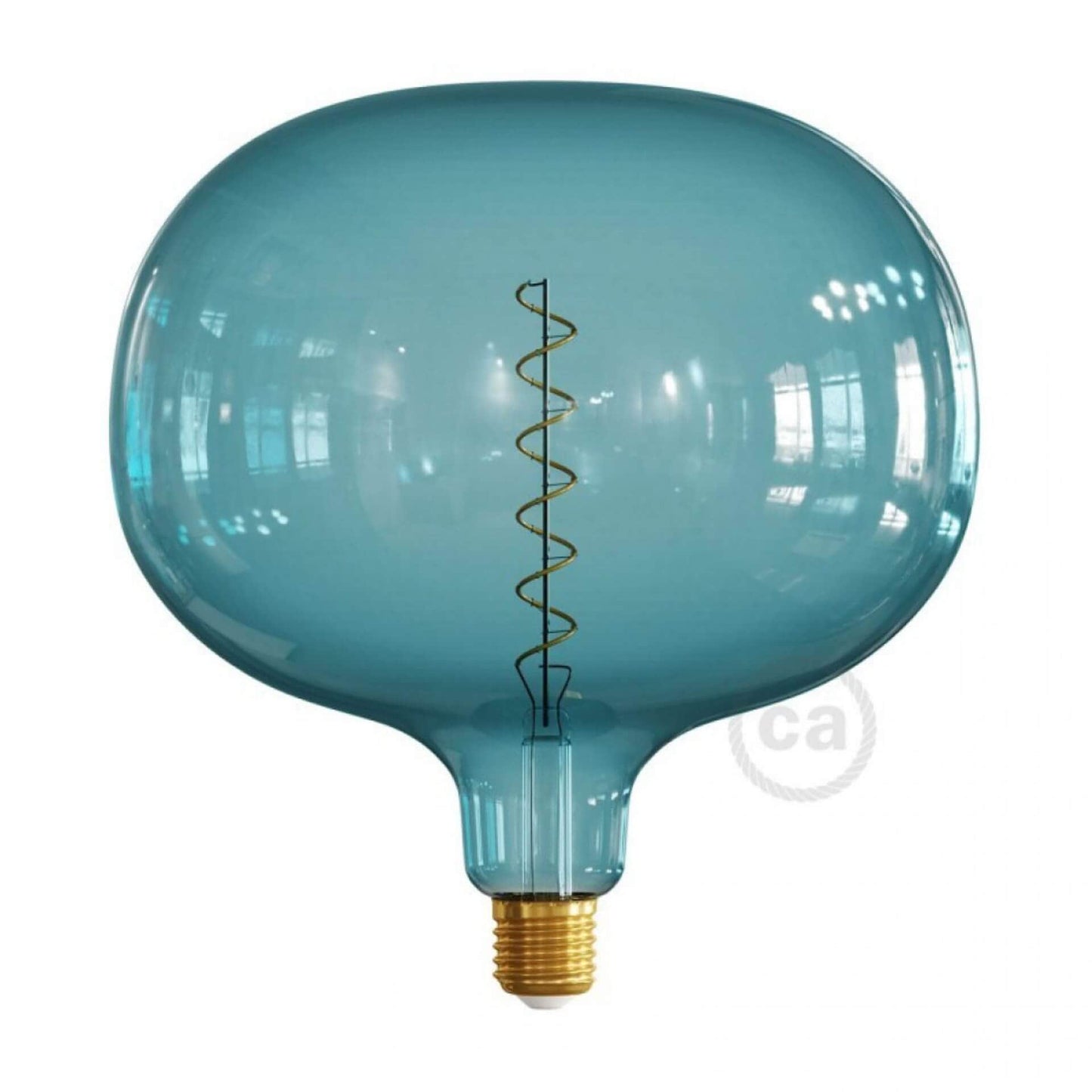 PRIORMADE Cobble Ocean Blue XXL LED Spiral Filament LED Bulb