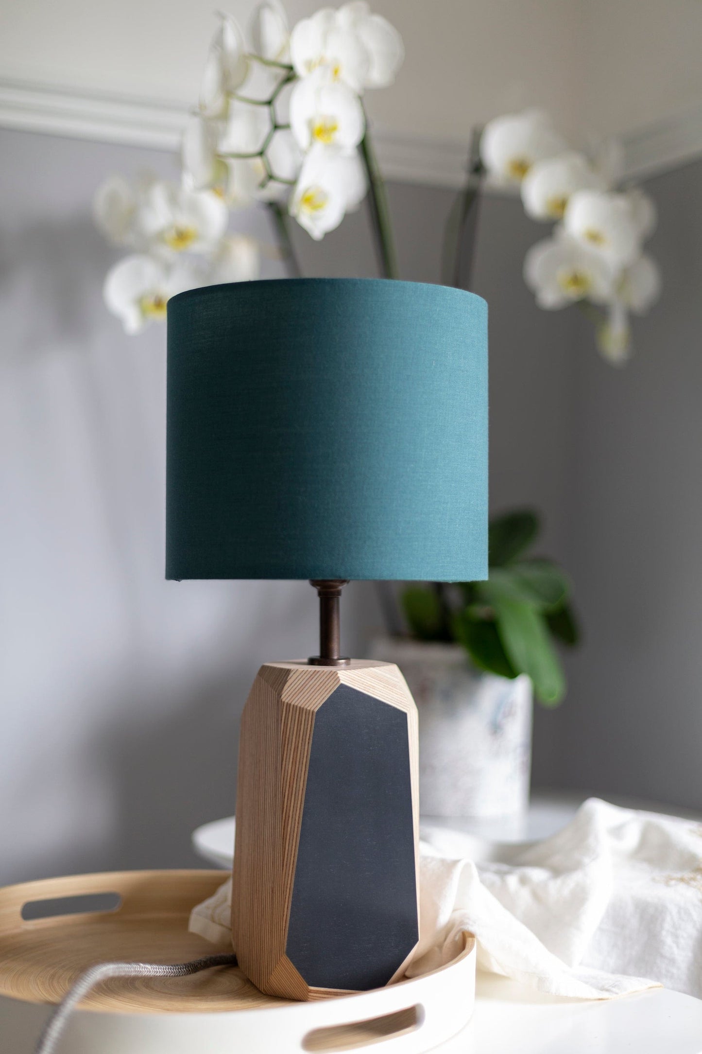 Geo Lamp Geo 200 Lamp in Petrol Blue homeware shops bristol gift shops bristol Priormade