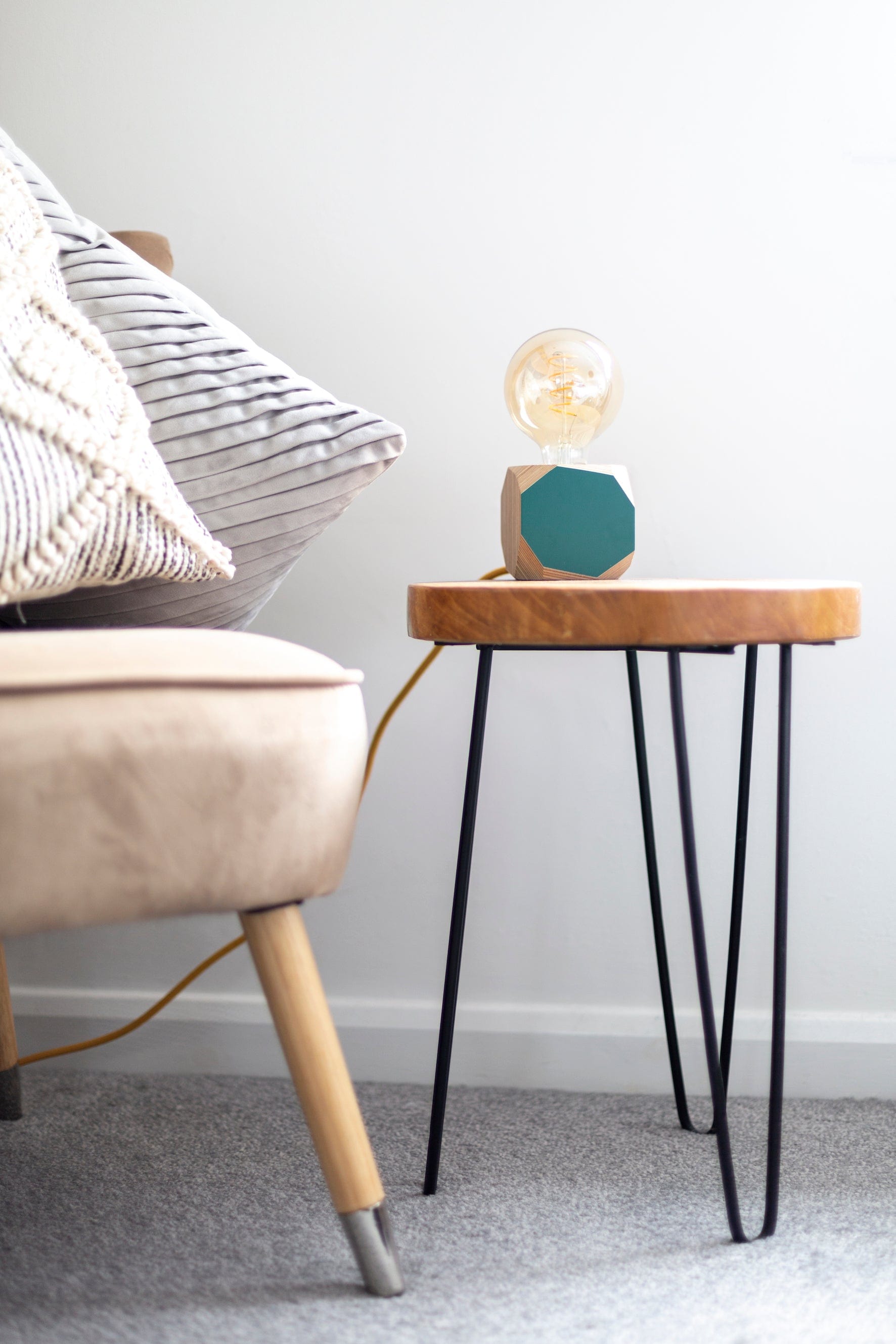 Geo Lamp Geo Filament Lamp in Aqua homeware shops bristol gift shops bristol Priormade