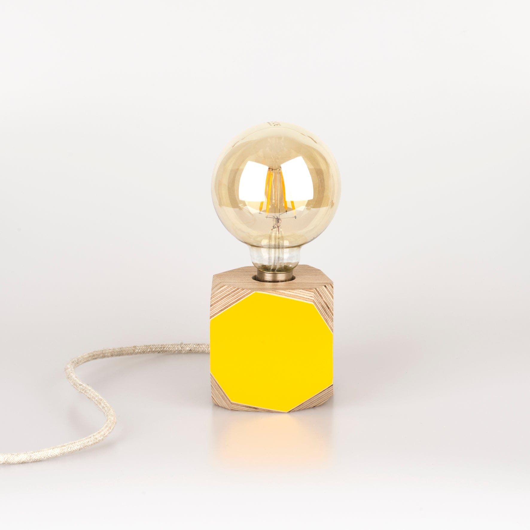 Geo Lamp Geo Filament Lamp in Mustard Yellow homeware shops bristol gift shops bristol Priormade