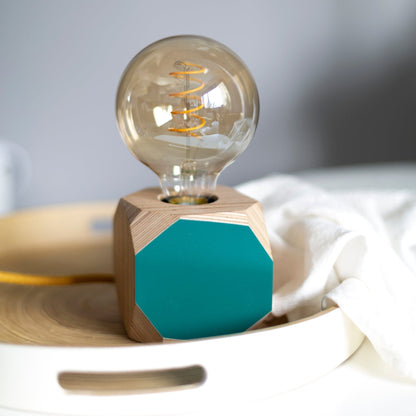 Geo Lamp Geo Filament Lamp in Olive Green homeware shops bristol gift shops bristol Priormade