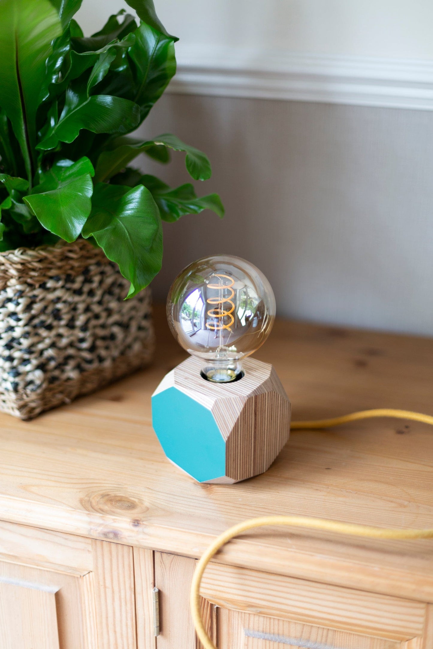 Geo Lamp Geo Filament Lamp in Orange homeware shops bristol gift shops bristol Priormade