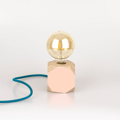 Geo Lamp Geo Filament Lamp in Peacock Blue homeware shops bristol gift shops bristol Priormade