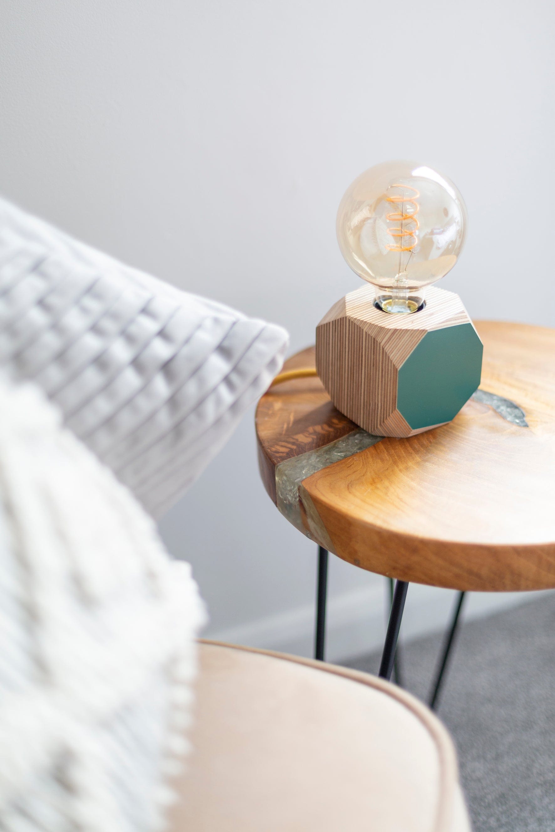 Geo Lamp Geo Filament Lamp in Rust Orange homeware shops bristol gift shops bristol Priormade