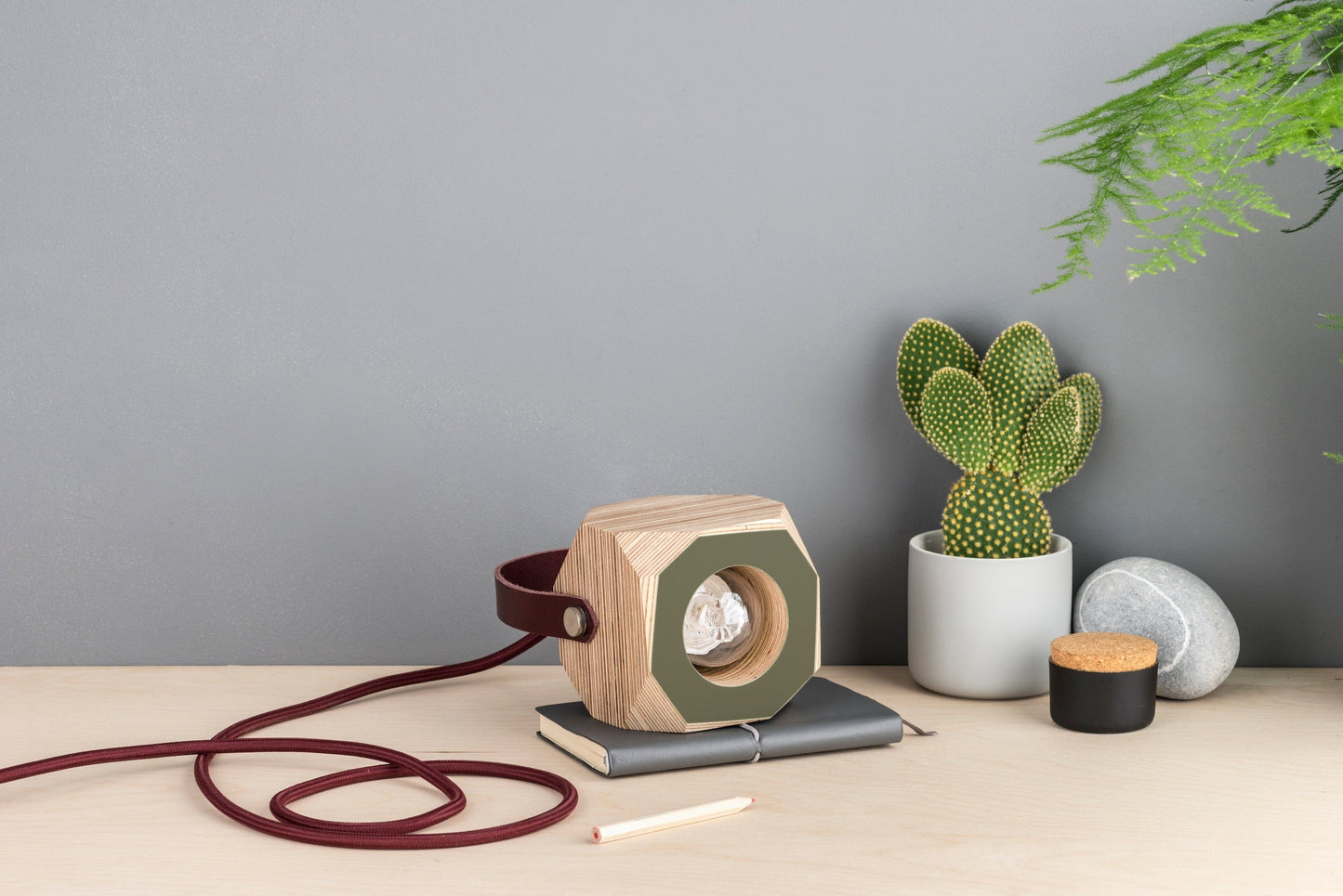 Geo Pendant Lamp in Olive Green homeware shops bristol gift shops bristol PRIORMADE