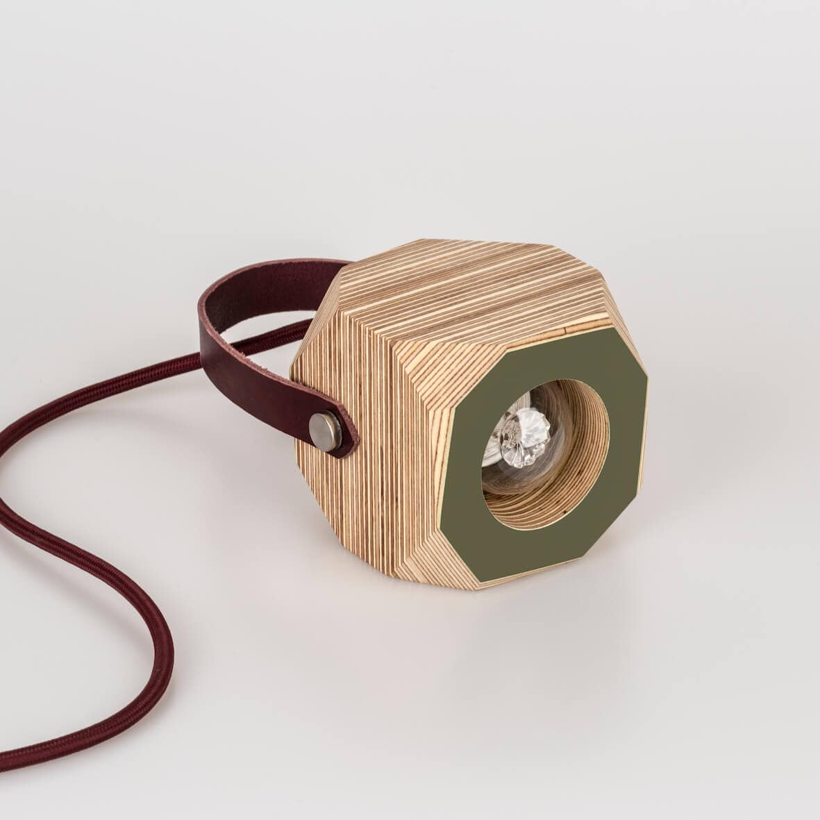 Geo Pendant Lamp in Olive Green homeware shops bristol gift shops bristol PRIORMADE