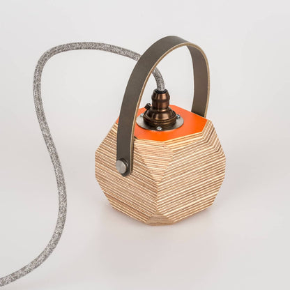 Geo Pendant Lamp in Orange homeware shops bristol gift shops bristol PRIORMADE