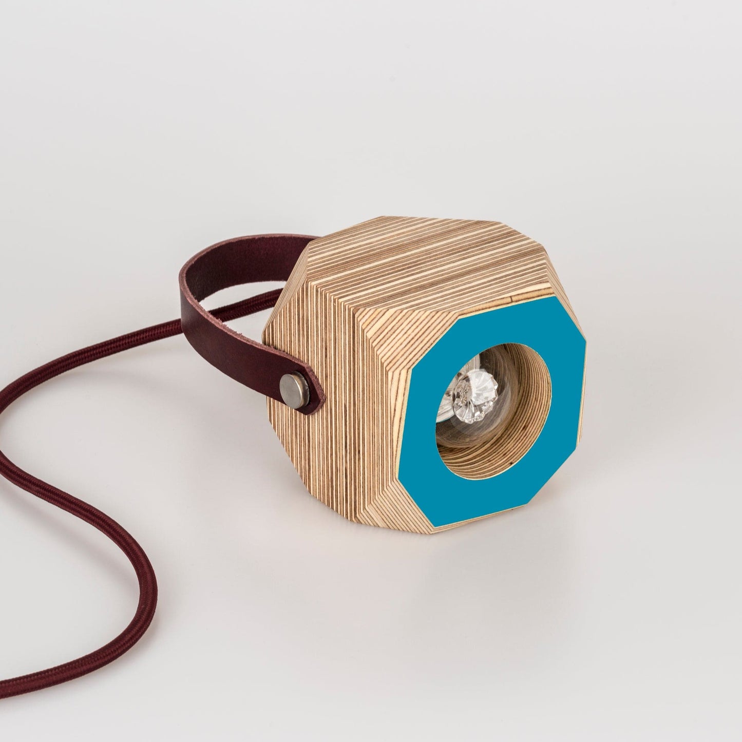 Geo Pendant Lamp in Peacock Blue homeware shops bristol gift shops bristol PRIORMADE