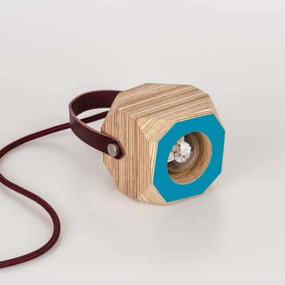 Geo Pendant Lamp in Peacock Blue homeware shops bristol gift shops bristol PRIORMADE