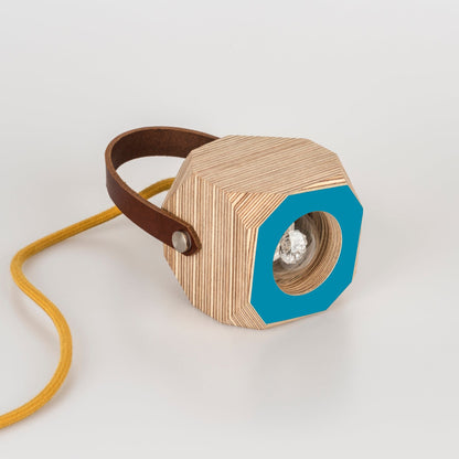 Geo Pendant Lamp in Peacock Blue homeware shops bristol gift shops bristol PRIORMADE