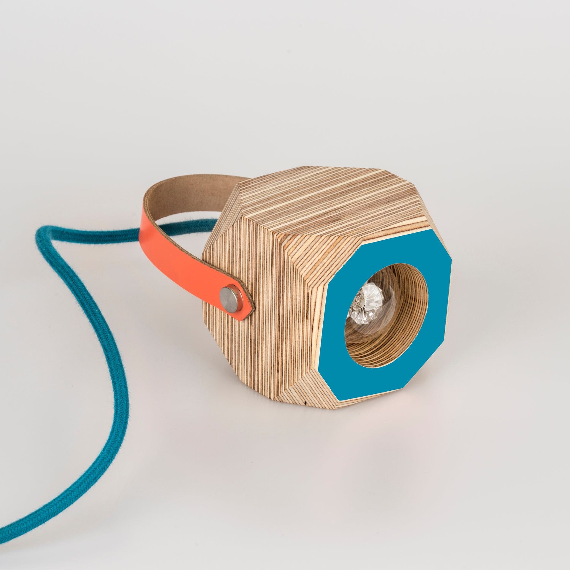 Geo Pendant Lamp in Peacock Blue homeware shops bristol gift shops bristol PRIORMADE